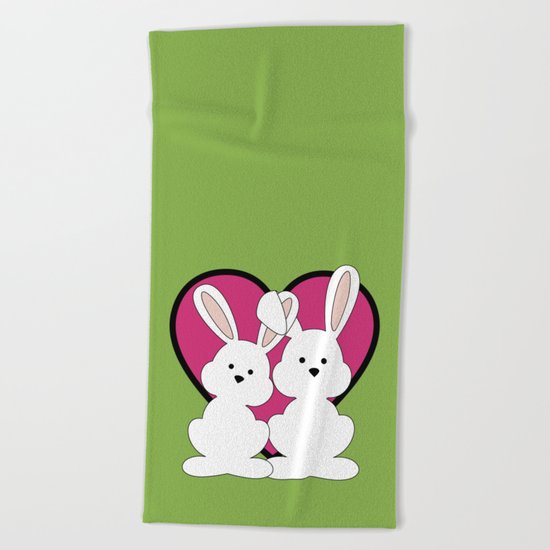 BE MY VALENTINE (love heart) Beach Towel