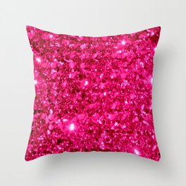 SparklE Hot Pink Throw Pillow