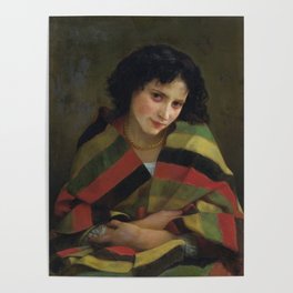 Frileuse by William-Adolphe Bouguereau Poster