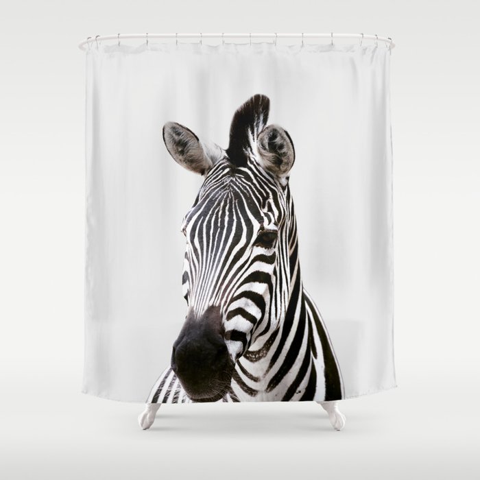 Zebra African Animal Shower Curtain By, Zebra Shower Curtain