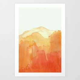 Orange Distance Art Print