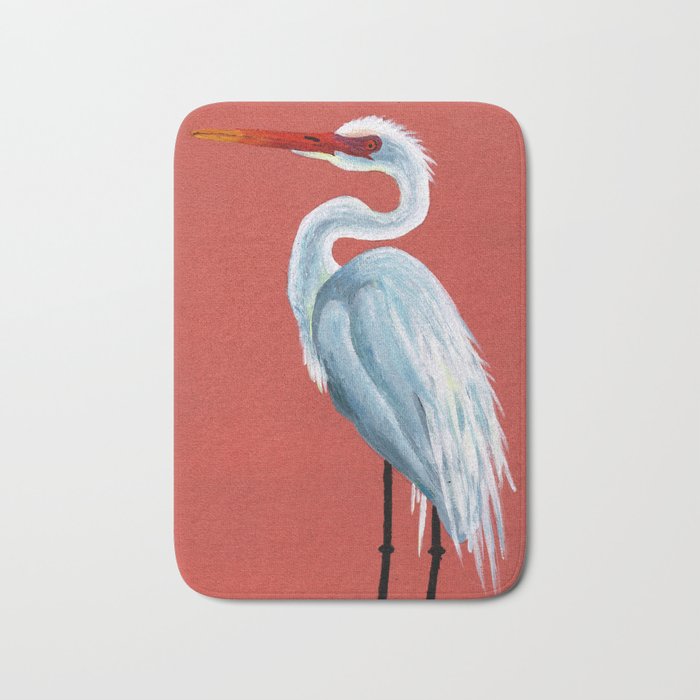 White Heron Bath Mat