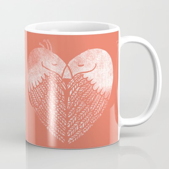 Love birds sitting on a tree Mug