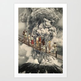 the eruption... Art Print