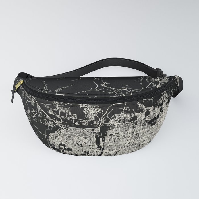 USA Peoria City Map Fanny Pack
