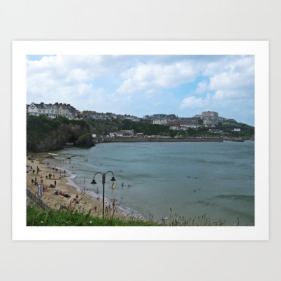 Newquay Harbour Art Print