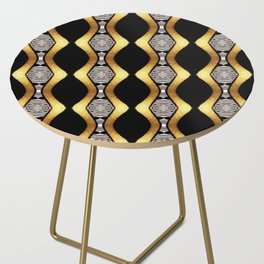 Black and Gold Side Table