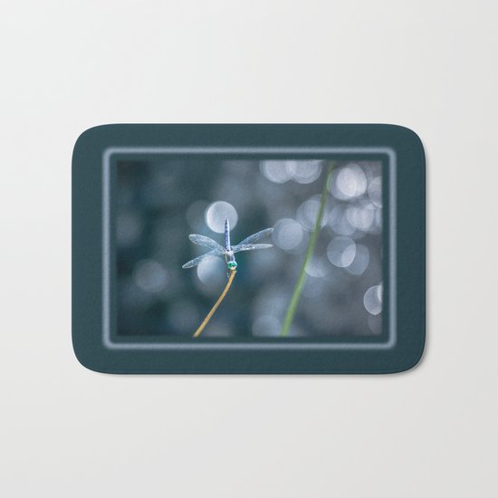 Air bokeh dragonfly Bath Mat