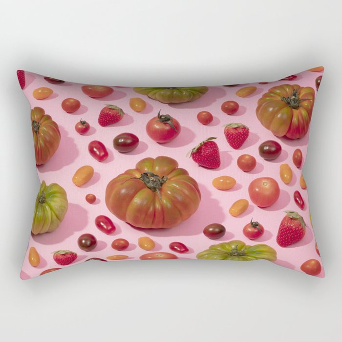 Tomatoes and strawberries Rectangular Pillow