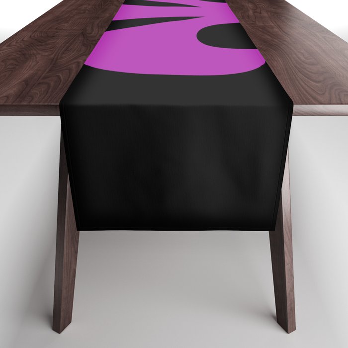 Fleur de Lis (Purple & Black) Table Runner