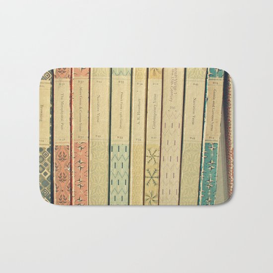 Old Books Bath Mat