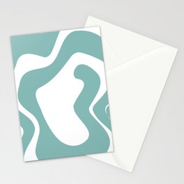 Blue abstract Stationery Card