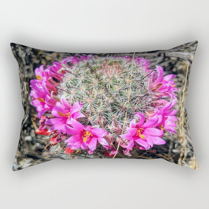 Flowering Cactus Rectangular Pillow