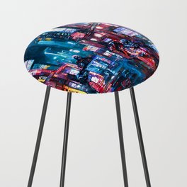 Streets of Neo-Tokyo Counter Stool