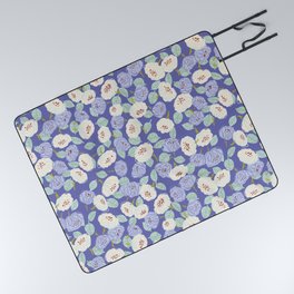 Color of the year 2022 fresh flower pattern Picnic Blanket