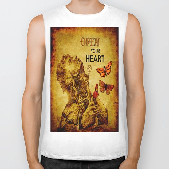 Open your Heart Biker Tank