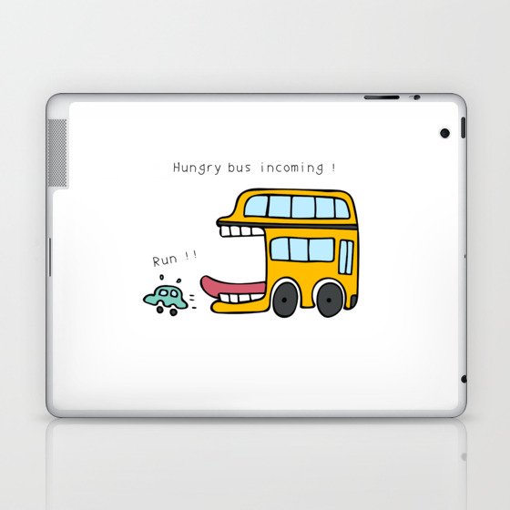 Hungry bus incoming ! Run ! Laptop & iPad Skin
