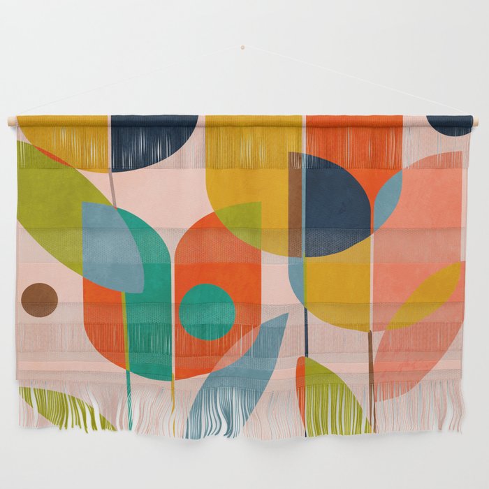 floral shapes III Wall Hanging