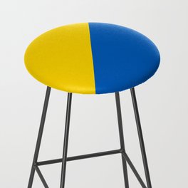 Sapphire and Yellow Solid Shapes Ukraine Flag Colors 3 100 Percent Commission Donated Read Bio Bar Stool