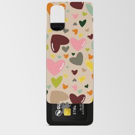 Cutie Hearts Pattern Android Card Case