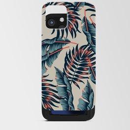 Surfer Tropical Monstera Print iPhone Card Case