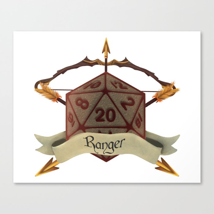 Ranger - Dungeons and Dragons Dice Canvas Print
