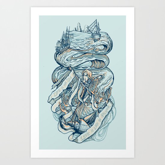 Life & Love at Sea Art Print