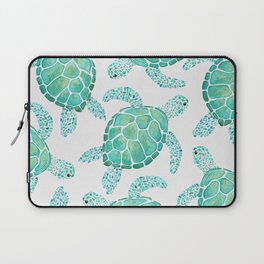 Sea Turtle Pattern - Blue Laptop Sleeve