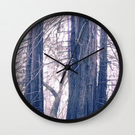 gentle pink rewoods Wall Clock