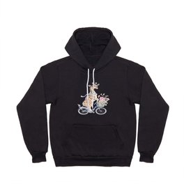 Sublimation Design, Giraffe, PNG Clipart, Giraffe on the bicycle, New Baby Card Design Hoody