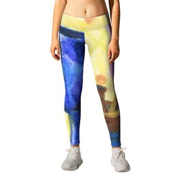 Bottlescape I, Abstract Alice in Wonderland Party Leggings | Abstract, Painting, Pop Surrealism, Funny 