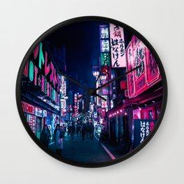 Nocturnal Alley Wall Clock