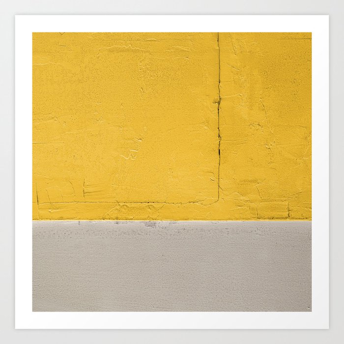 Concrete with Extra Mustard Art Print