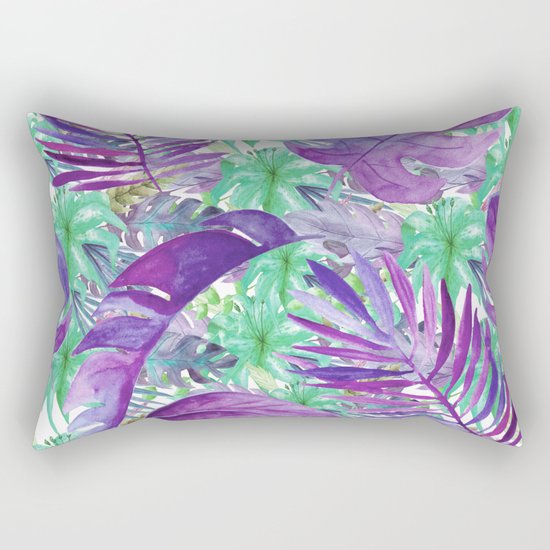 leaves and flowers Rectangular Pillow