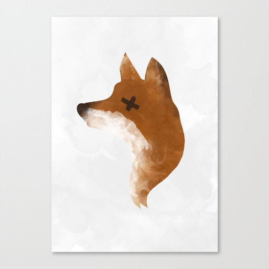 silent fox Canvas Print