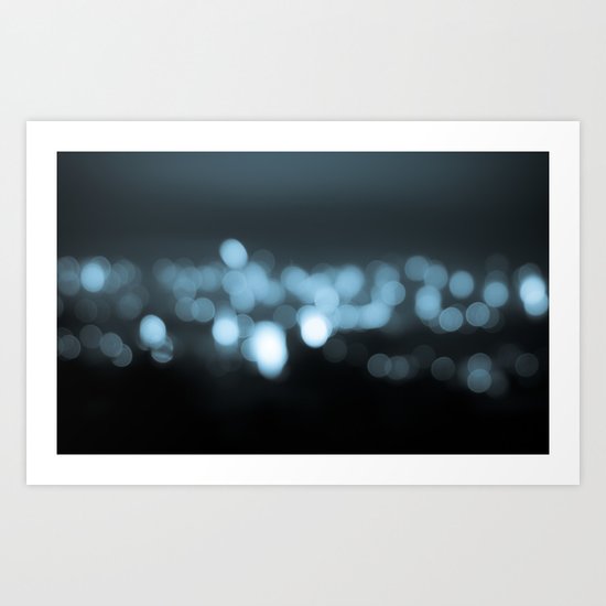 frosty bokeh Art Print