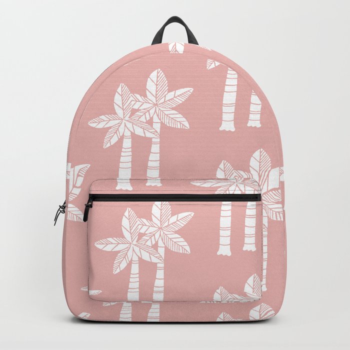 Palm Tree Pattern Dusty Rose Backpack