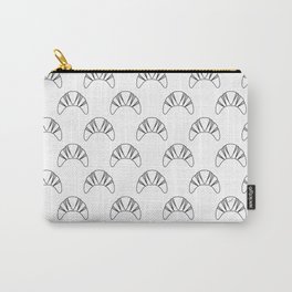Croissant Carry-All Pouch | Pattern, Food, Vector, Black and White 