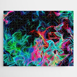 Dive Into The Neon Colors Jigsaw Puzzle