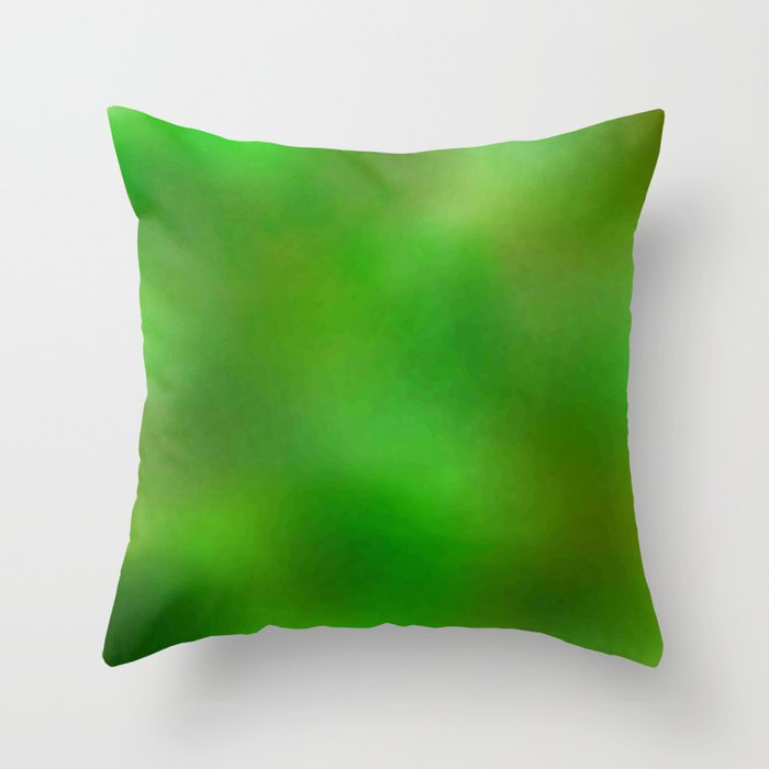 Color gradient and texture 61 dark green Throw Pillow