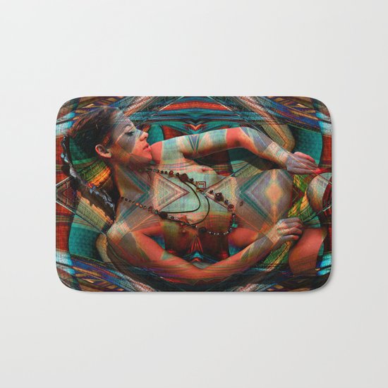 Familial Pattern Bath Mat