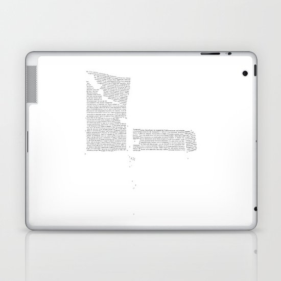 Erosion & Typography 4 Laptop & iPad Skin