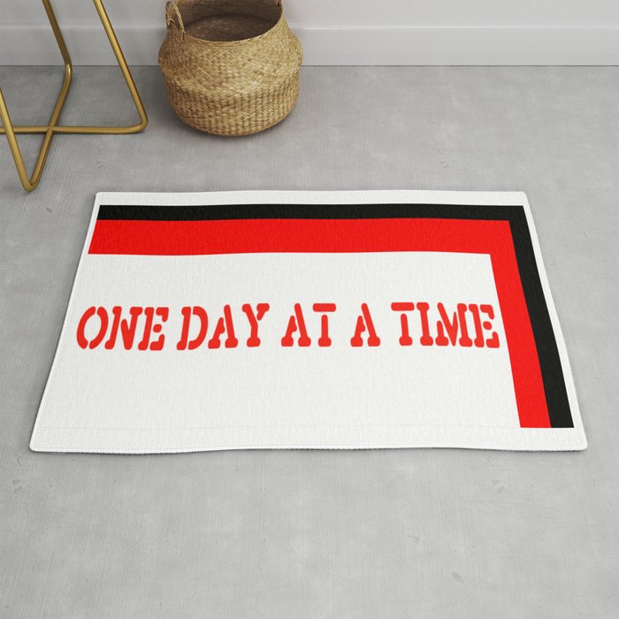 One Day at a Time (red brick) Rug