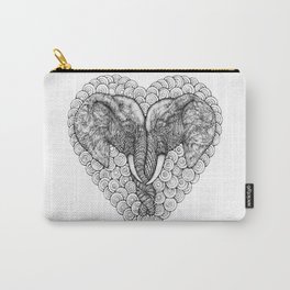 One Love Elephants by Kent Chua Carry-All Pouch