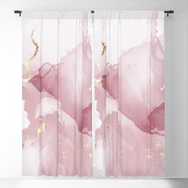 Pink Explanation Blackout Curtain