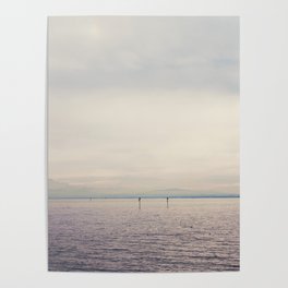 sunset along Lake Constance in Germany ... Poster