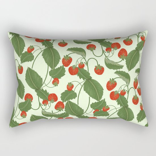 Strawberry Fields Rectangular Pillow