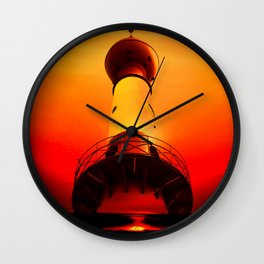Lighthouse romance Wall Clock
