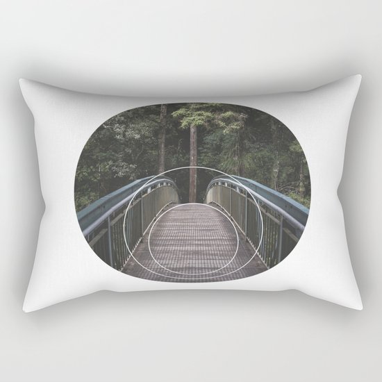 Circular Bridge - Geometric Photography Rectangular Pillow