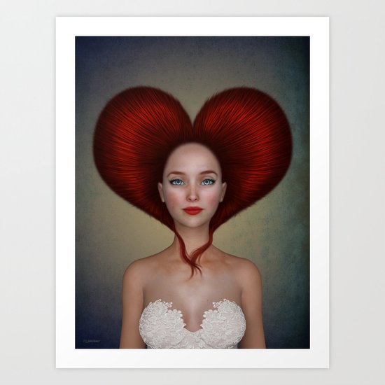 Queen of Hearts Art Print
